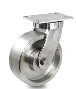 10寸不锈钢重型万向轮  载重2500KG 用于食品设备工业脚轮