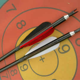 厂家供应7075铝管箭 真羽 8外径 可换头 复合弓用