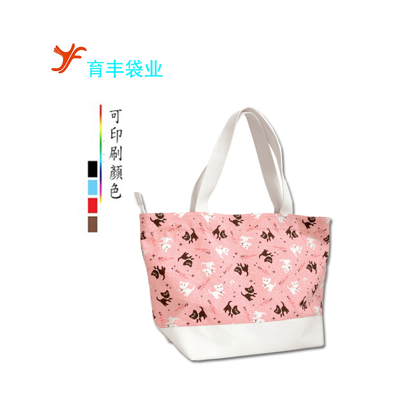 厂家供应数码印手提棉布袋  帆布袋印刷logo 彩印纯棉布袋DIY