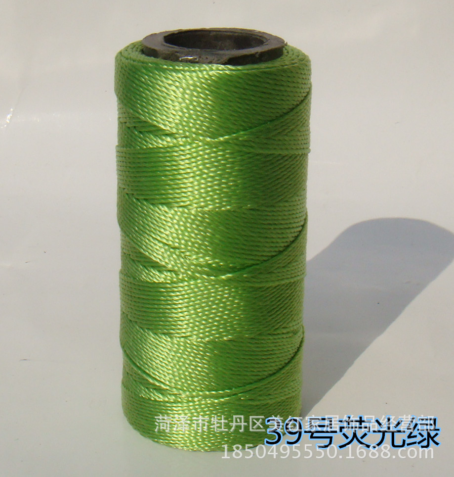 直銷丙綸絲3股二兩軸實用編織鈎包細線批發小軸線合股手編線