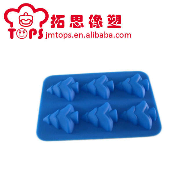硅胶圣诞巧克力模 创意硅胶圣诞节蛋糕模 硅胶圣诞树蛋糕模