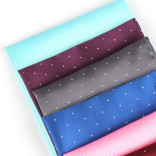 Men's handkerchief square towel 2017 hot online sales polyester material fashionable polka dot small polka dot suit pocket towel wholesale