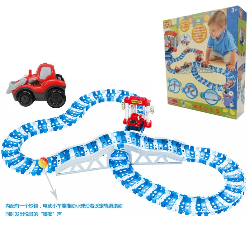 Electric train railed, constructor