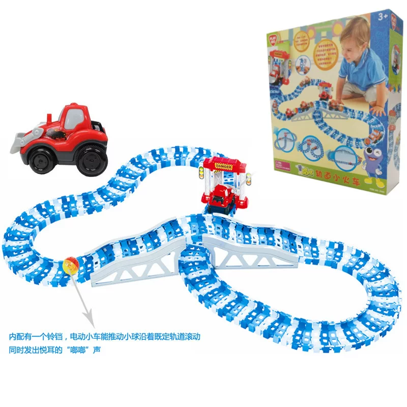Electric train railed, constructor