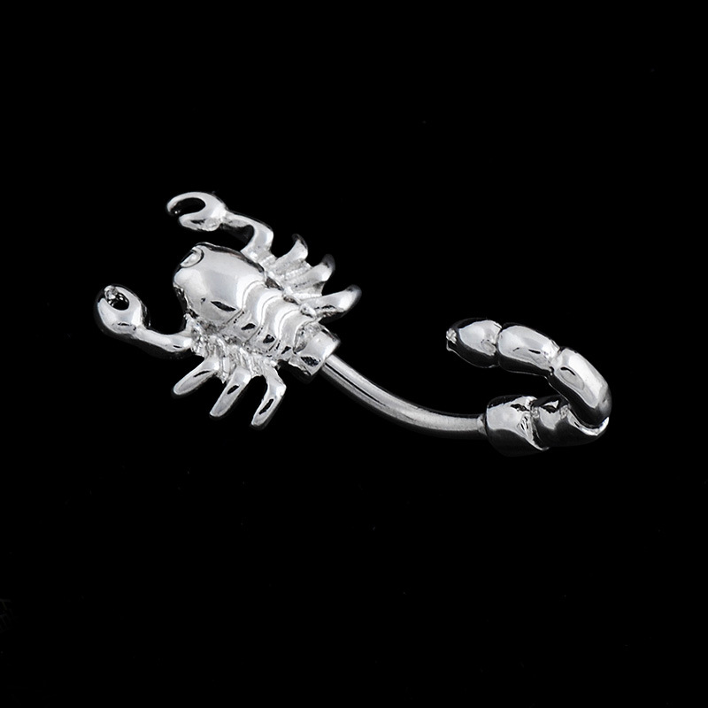 Clou De Nombril En Alliage Simple De Scorpion Vénéneux Tridimensionnel Créatif De Mode display picture 2