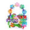 Constructor for kindergarten, toy for boys and girls, with snowflakes, early education, 6 years