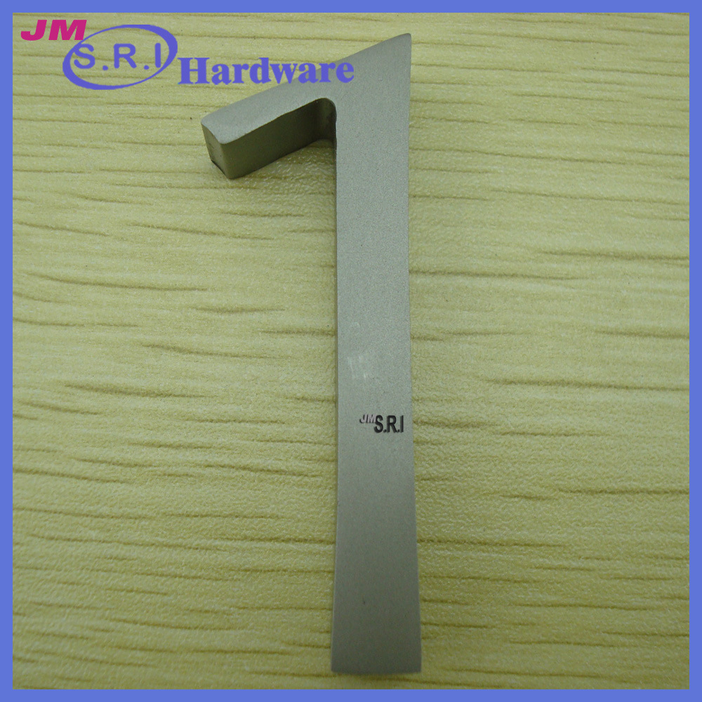 不锈钢数字门牌，酒店门牌 标牌 数字牌 银色拉丝字母 号码牌