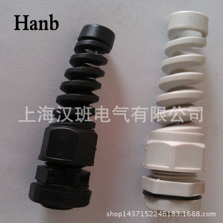 防折弯接头 填料函 PG7带尾巴固定葛兰头 耐扭式接头安防出线头