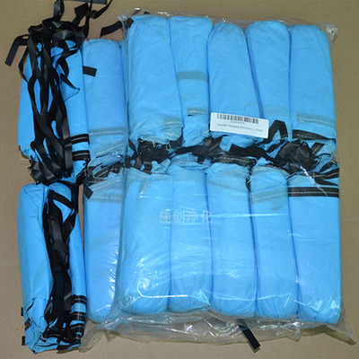 Shenzhen Dongguan Huizhou Of large number wholesale Disposable shoe covers Woven shoe covers black Electric conduction Shoe cover