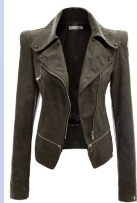 Veste en cuir femme en PU - Ref 3447360 Image 16