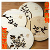 Meilan bamboo chrysanthemum wooden cushion table Creative coin wooden insulation pad hollow thermal insulation pad tea coaster