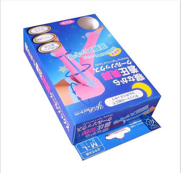 现货供应日文睡眠袜纸盒韩文睡眠袜盒批发