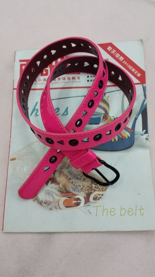 3公分桃心起眼玫红