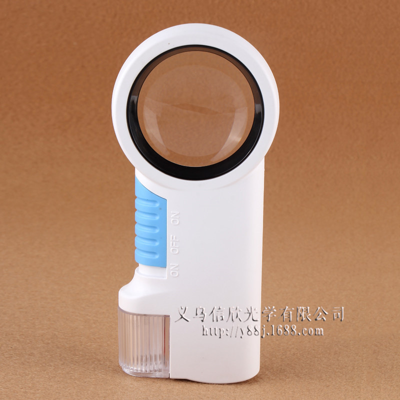 2015新款多功能放大镜高倍数亚克力镜片手持带灯LED放大镜 批发