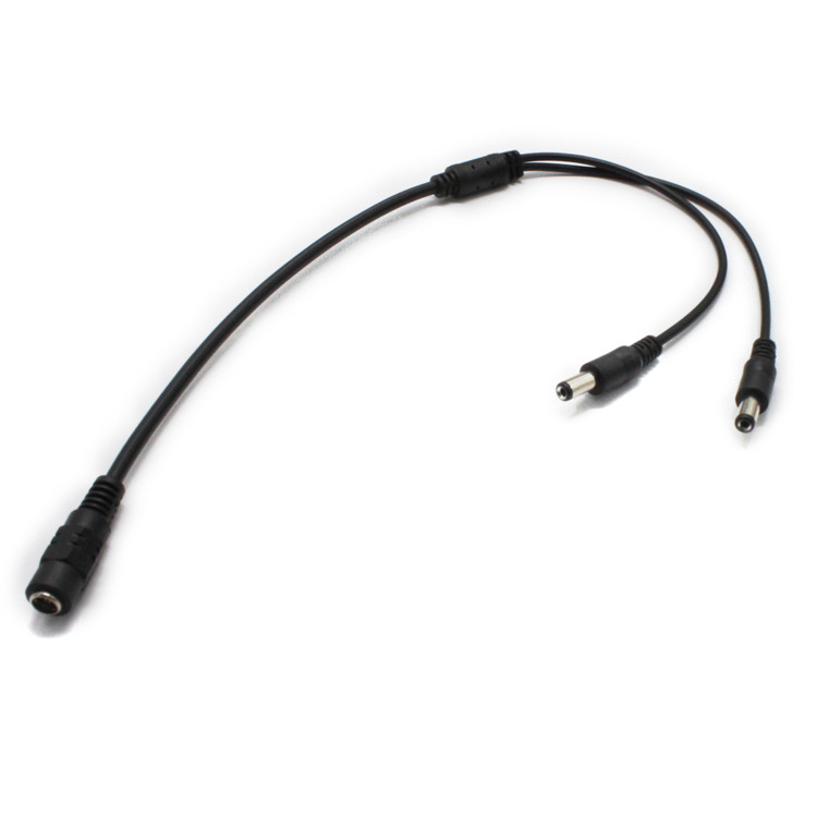 JR-F51带卡位线材 dc 1分2 Connector电源线材 dc母头线材生产