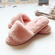 毛茸茸室内空调房拖鞋 夏季办公室防滑静音空调拖鞋女轻便