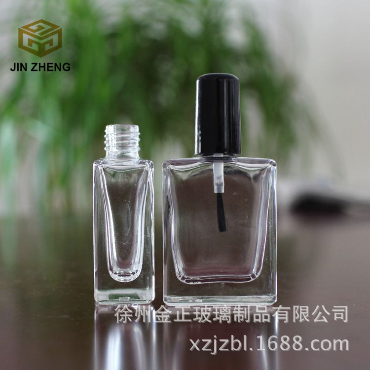 指甲油瓶 玻璃瓶方形毛刷瓶 汽车补漆瓶油漆瓶15毫升10毫升5毫升