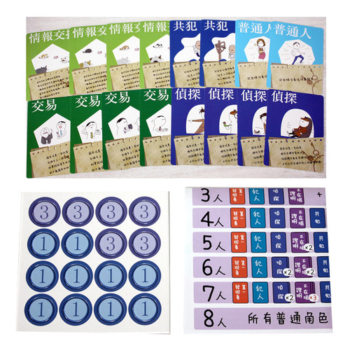 Wholesale Easy Party Board Game Criminal Dance Chinese Version Game Cards