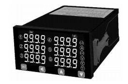 热销台湾AXE微电脑型6组类比输入盘面式控制电表mm8a（图）