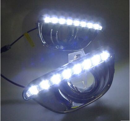 Adecuado para 13-14 JEEP coche especial guía de luz diurna coche luz exterior parachoques delantero luz antiniebla