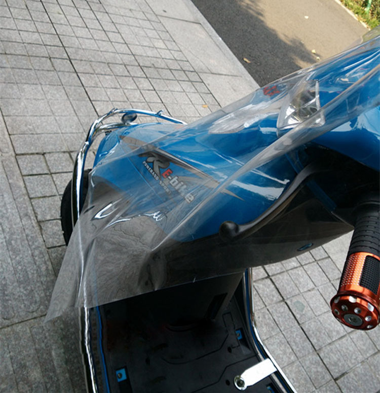 电动摩托三轮车pvc雨披 pvc透明塑料挡风挡雨板 (6)