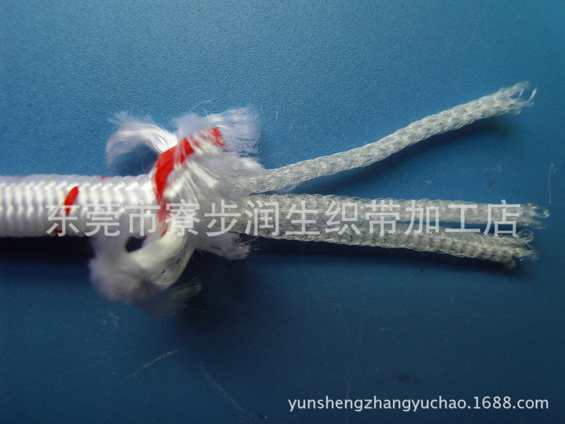 润生6mm粗鱼丝针通包芯加硬高拉力PP圆绳\硬芯绳/鱼丝混编绳