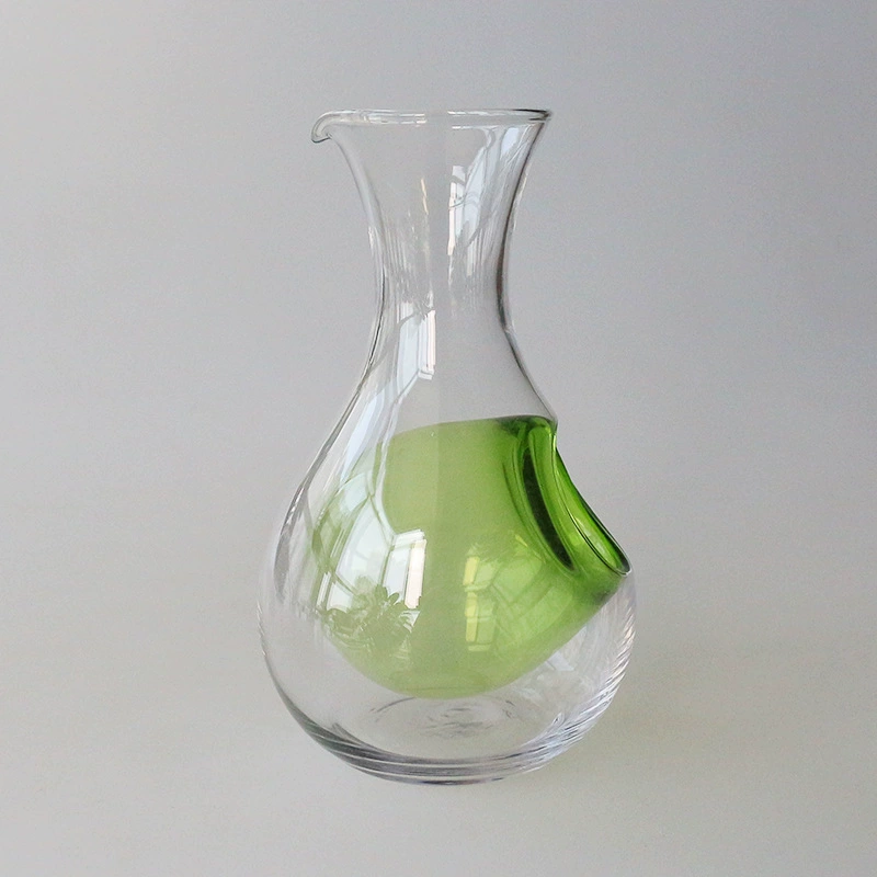 Transparent glass creative pocket flask, design wine decanter