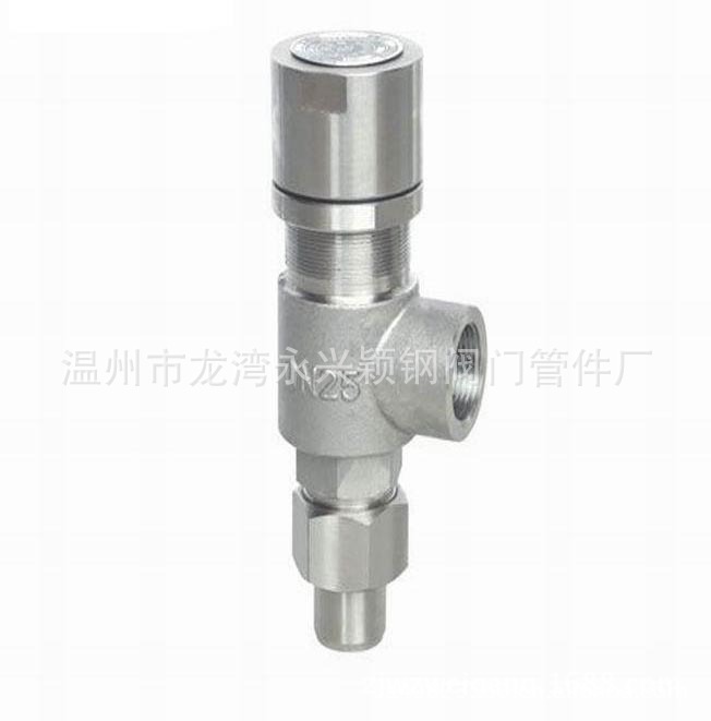 颖钢管件销售 螺纹型微启式安全阀管道式