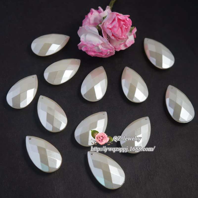 批发环保儿童项链手工串珠 太阳形状菱形仿珍珠单孔吊坠 塑料珍珠详情图12