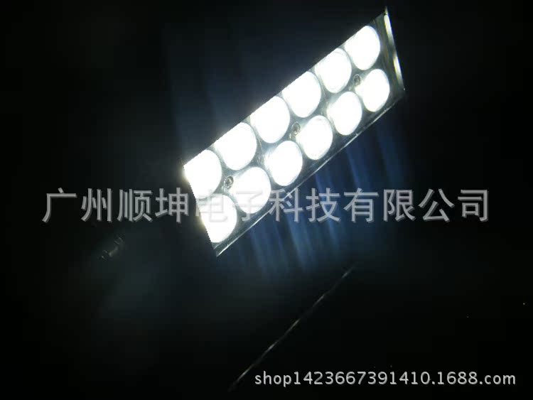 36W 4D凸透鏡雙排長條越野燈 LED改裝車頂射燈 晶元檢修探照燈