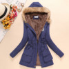 Long demi-season down jacket, mid-length, European style, long sleeve, wholesale