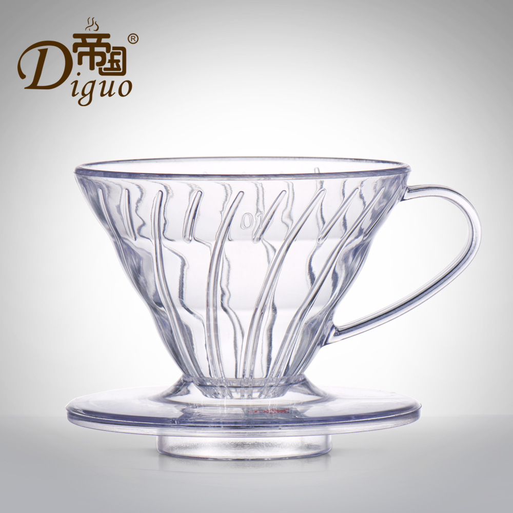 厂家货源帝国DG-152咖啡滤杯 手冲滤杯 透明滴漏杯过滤冲泡咖啡杯|ru