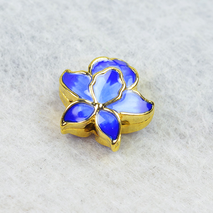 437025 F款 烧蓝饰品配件 烧蓝小商品散珠