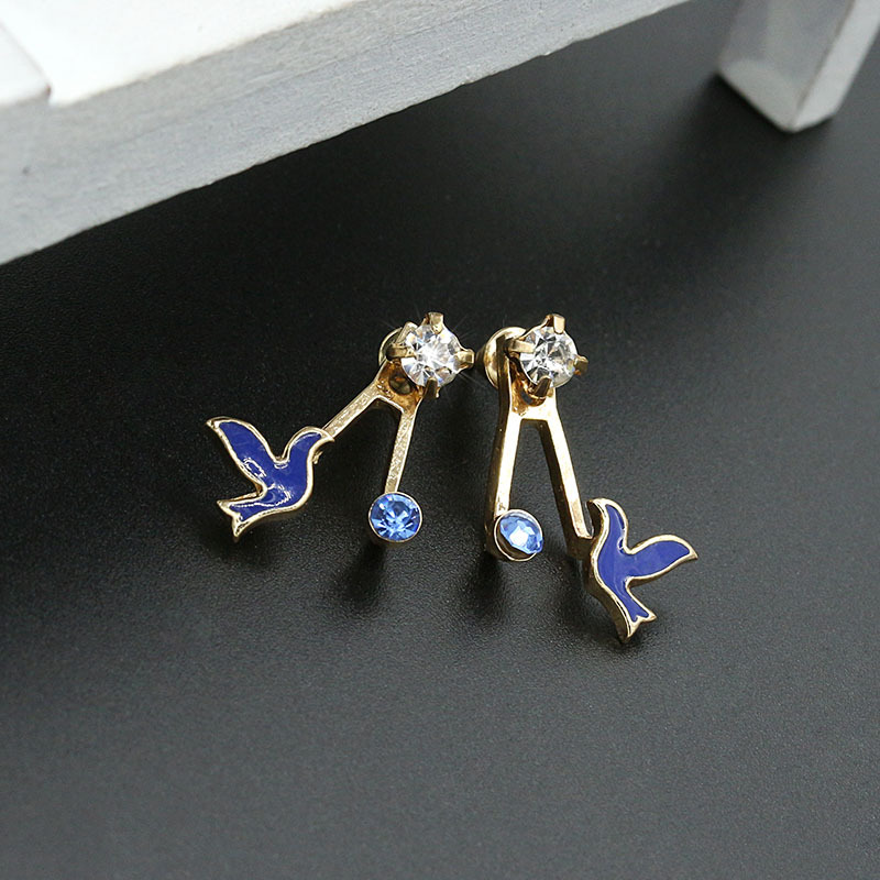 Personalized Retro New Diamond Earrings With Diamonds display picture 5