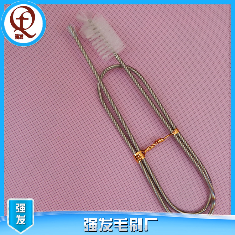 厂家直销 抛光弹簧刷 单头高密度弹簧刷 弹簧钢丝刷 定做弹簧刷