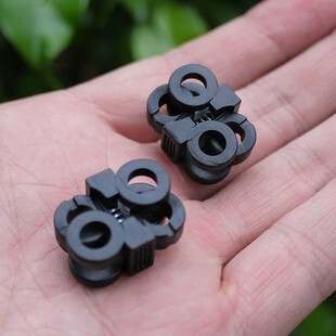 伞绳调节扣 快速型鞋带防滑鞋带扣 便捷鞋带扣 交叉式大孔径|ms