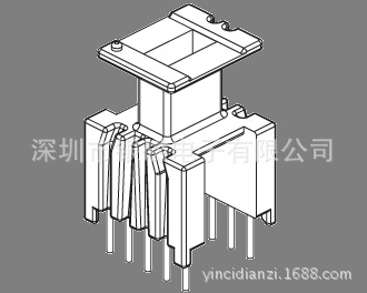 EE13型YC-EI-1309 5+5P 立式骨架 、电感线圈骨架厂家