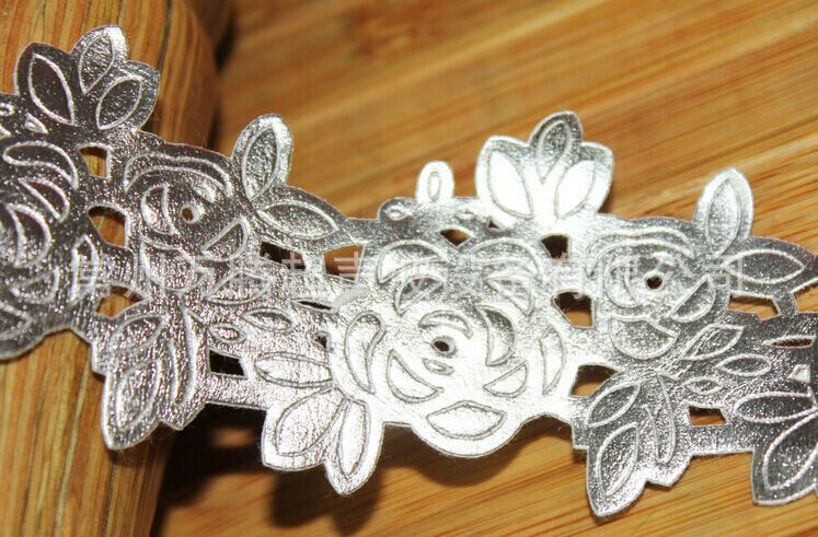 PU皮丝绒带超声波压花边