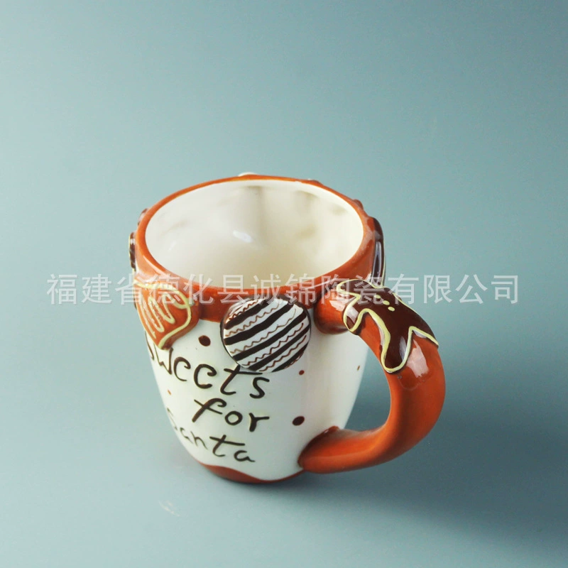Керамическая расписная рождественская кружка Mark Cup Christmas Candy Cup Candy Rescuration Cup Ice Cream Cup Saint -Dai Cup