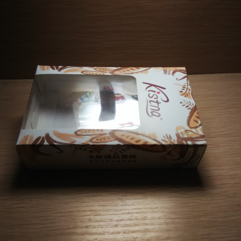 印刷厂定做多彩纯色手提蛋糕盒 纯色高档大号烘培蛋糕包装纸盒