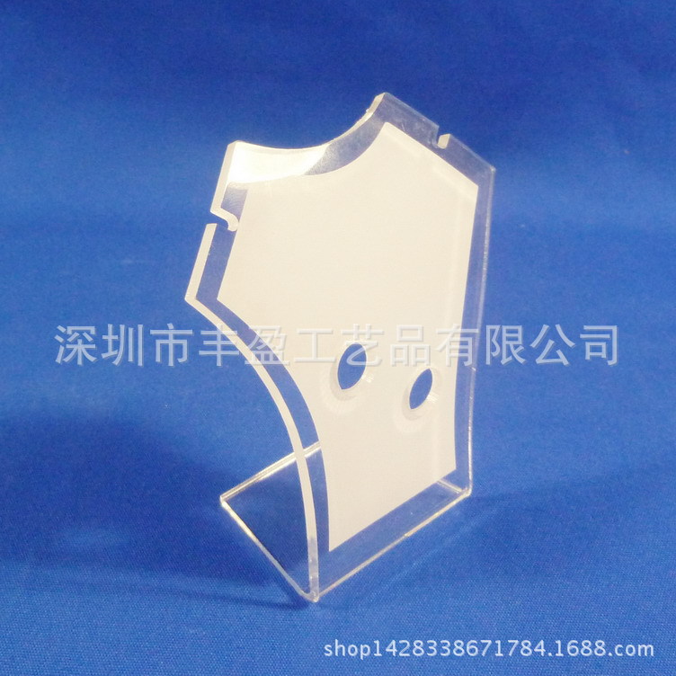 深圳制作弧形耳塞耳麦展示架 亚克力耳机展示架