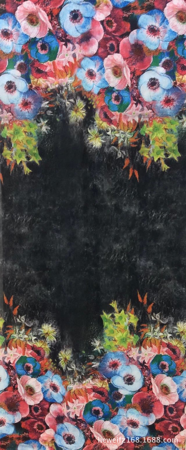 转移印花厂F8621 供应花型加工印花可印雪纺 涤棉 针织等服装面料