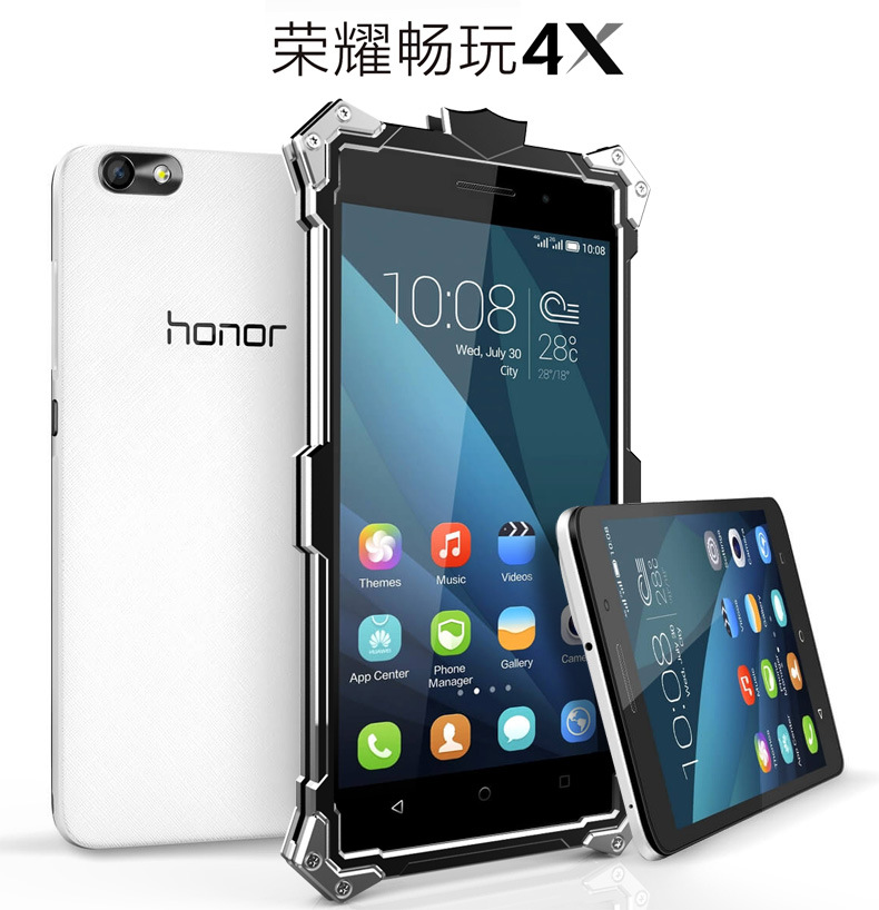 SIMON THOR Aviation Aluminum Alloy Shockproof Armor Metal Case Cover for Huawei Honor 4X