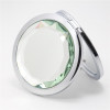 Folding crystal, double-sided handheld mirror engraved, Birthday gift, 16 colors, wholesale