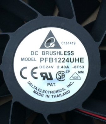 台达 PFB1224UHE -8F53 12CM 24V 2.40A 二线暴力 变频器散热风扇
