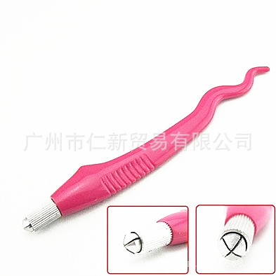 Zhuo color pencil fiber Snake-shaped eyebrow-carving pen Embroidered pencil Gone pencil Munsu pen Munsu Tools