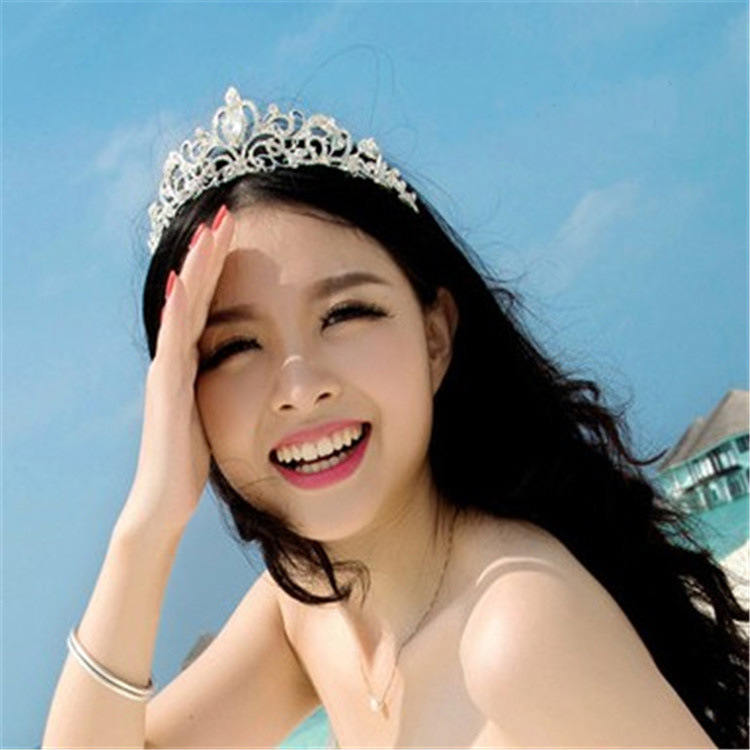Fashion Crown Alloy Rhinestones Crown 1 Piece display picture 1