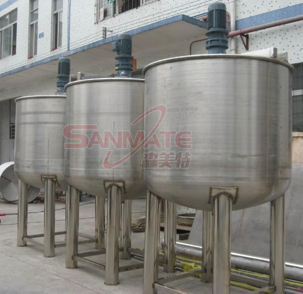 1000L洗洁精液体搅拌机 化工搅拌机 锥型搅拌罐 皂液体搅拌罐
