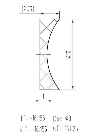 望远镜用场镜与补偿镜-思多美ST-251