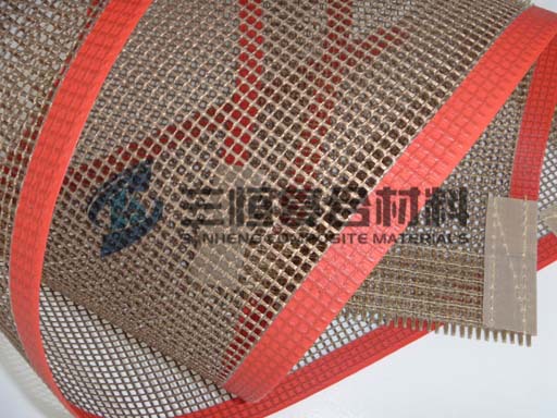 厂家批发玻璃丝印烘干机隧道炉专用耐高温特氟龙网格输送带